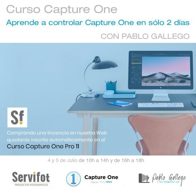 CURSO CAPTURE ONE 11, VALENCIA, 4 Y 5 JULIO 2018